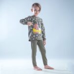 بلوز شلوار گوزن زیتونی