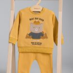 بلوز شلوار پسرونه طرح خرس